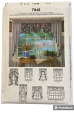 Simplicity 7946 vintage 1990s six pack of curtain patterns