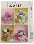 McCall's M4858 vintage from the 2000s bucket organisers craft pattern
