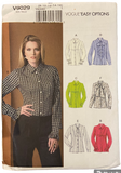Vogue 9029 easy options blouse sewing pattern from 2014. Bust 31.5, 32.5, 34, 36, 38 inches