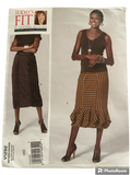 Vogue 1292 vintage 2000s Today's Fit by Sandra Betzina skirt sewing pattern. Waist 26.5 - 50.5 inches