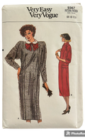 Vogue 9367 vintage 1980s dress sewingpattern Bust 30.5, 31.5, 32.5 inches