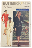 Butterick 4514 vintage 1980s top and skirt sewing pattern. Bust 34, 36, 38 inches