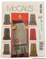 McCall's M5184 skirts sewing pattern. Waist 26.5, 28, 30, 32