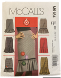 McCall's M5184 skirts sewing pattern. Waist 26.5, 28, 30, 32