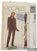 McCall's 9658 vintage 1990s skirt pants, vest and jacket sewing pattern Bust 34 inches
