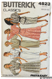 Butterick 4823 vintage 1980s dress, top and skirt sewing pattern Bust 40,42,44 inches