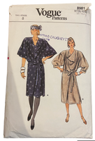 Vogue 8981 Vintage 1980s dress pattern Bust 31.5 inches