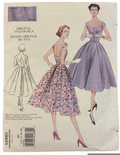 Vogue v2960 vintage 1950s reissued in 2007 dress sewing pattern Bust 34, 36, 38 inches