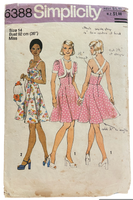 Simplicity 6388 vintage 1970s dress and jacket sewing pattern. Bust 36 inches.