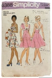 Simplicity 6388 vintage 1970s dress and jacket sewing pattern. Bust 36 inches.