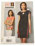 Vogue v1530 vintage 2000s Today's Fit by Sandra Betzina top and dress sewing pattern. Multisize pattern
