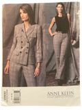 Vogue American Designer Anne Klein v2830 vintage 2000s jacket and pants sewing pattern. Bust 36 -38 -40 inches