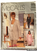 McCall's 2137 vintage Palmer Pletsch 1990s skirt, jacket and pants sewing pattern. Bust 40 inches