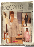 McCall's 2137 vintage Palmer Pletsch 1990s skirt, jacket and pants sewing pattern. Bust 40 inches