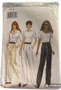 Butterick 3327 vintage 1990s pants sewing pattern. Waist 26.5, 28, 30 inches. Hip 36, 38, 40 inches