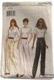 Butterick 3327 vintage 1990s pants sewing pattern. Waist 26.5, 28, 30 inches. Hip 36, 38, 40 inches