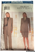 Butterick 5748 Linda Ward for Ellen Tracy vintage 1990s sewing pattern for jacket pants and skirt. Bust 40, 42, 44 inches
