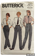Butterick 6879 vintage 1990s pants sewing pattern Waist 26.5, 28, 30 inches