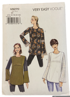 Vogue v9270 Very Easy Vogue tunic sewing pattern from 2017 Bust 36 - 44 inches