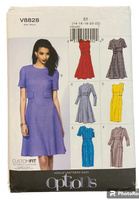 Vogue v8828 Easy Options dress sewing pattern from 2012 Bust 36 - 44 inches