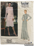 Vogue 2641 vintage dress sewing pattern American Designers Albert Nipon Bust 32.5 inches.