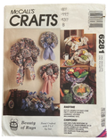 McCall's crafts 6281 vintage 1990s rag crochet package craft sewing pattern
