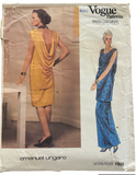 Vogue 1555 vintage 1980s Vogue Paris Original Emanuel Ungaro top and skirt sewing pattern Bust 32.5 inches