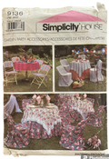 Simplicity 9136 vintage 1980s Garden Party accessories craft sewing pattern