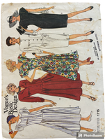 Vogue 1715 Vintage 1980s dress pattern Bust 34 inches