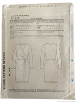 Vogue v1257 vintage 2000s Donna Karan wrap dress pattern Bust 30.5, 31.5, 32.5, 34 inches