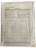 Vogue v1257 vintage 2000s Donna Karan wrap dress pattern Bust 30.5, 31.5, 32.5, 34 inches