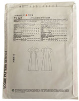 Vogue v1423 vintage 2000s Lorcan Mullany for Bellville Sassoon dress sewing pattern. Bust 30.5, 31.5, 32.5, 34, 36 inches