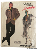 Vintage 1980s Vogue 1639 Individualist Jenny Sharp jacket, skirt and pants pattern Bust 31.5 inches