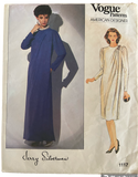 Vogue 1117 vintage 1980s Vogue American Designer Jerry Silverman dress sewing pattern Bust 32.5 inches