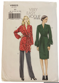 Vogue v8825 tunic, dress and pants sewing pattern from the 2000s Bust 31.5, 32.5, 34, 36, 38 inches