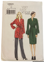 Vogue v8825 tunic, dress and pants sewing pattern from the 2000s Bust 31.5, 32.5, 34, 36, 38 inches