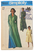 Simplicity 7833 vintage 1970s jiffy caftan sewing pattern. Bust 38 - 40 inches