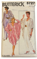 Butterick 5727 vintage 1980s jacket, dress, top and pants sewing pattern Bust 31.5, 32.5, 34 inches