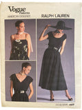 Vogue 1909 Ralph Lauren Vintage 1980s top and skirt sewing pattern. Bust 32.5