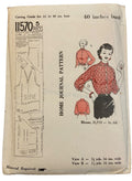 Home Journal 11570 vintage 1950s blouse UNPRINTED sewing pattern Bust 40 inches