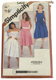 Simplicity 5498 Vintage 1980s dress pattern Bust 32.5 inches