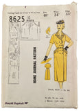 Home Journal 8635 vintage 1950s dress UNPRINTED sewing pattern Bust 40 inches