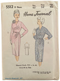Home Journal 5512 vintage 1950s dress UNPRINTED sewing pattern Bust 42 inches