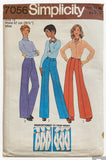 Simplicity 7056 vintage 1970s proportional fit pants sewing pattern. Waist 26.5 inches