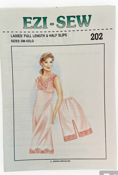 Ezi-sew 2151 vintage  sli and half slip  sewing pattern. Multisize from small to XX large
