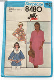Simplicity 8480 Vintage 1970s jiffy plus dress and top sewing  pattern. Bust 32.5 inches