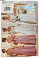 Butterick 4772 vintage 1990s wedding or occasion dress sewing pattern. Bust 34, 36, 38 inches