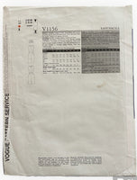Vogue v1156 American Designer Anne Klein New York dress sewing pattern. Bust 31.5, 32.5, 34, 36 inches