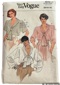Vogue 9049 Vintage 1980s blouse sewing pattern. Bust 36, 38, 40 inches