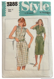 Style 3285 vintage 1980s dress sewing pattern Bust 36 inches